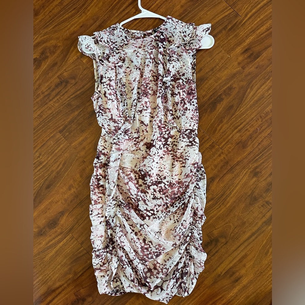 Express Fitted Dress in Pink and Mauve